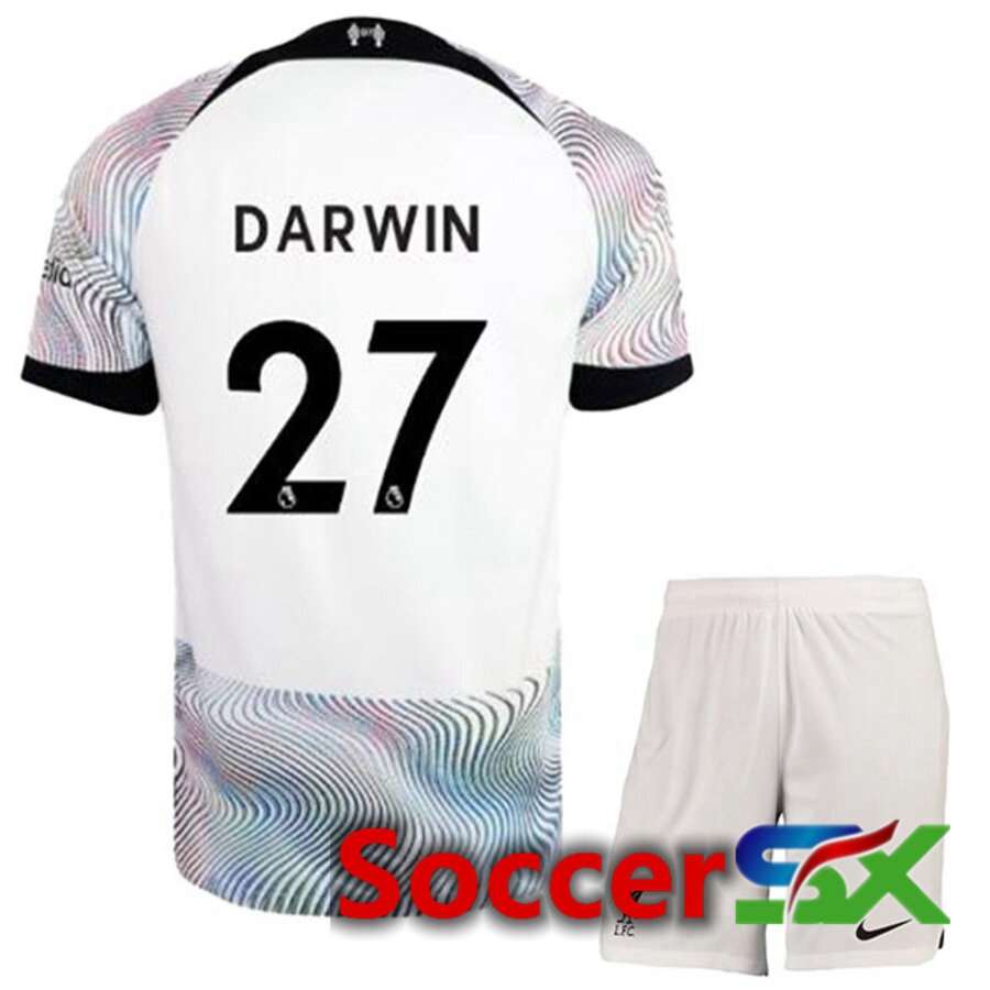 FC Liverpool（DARWIN 27）Kids Away Jersey 2022/2023