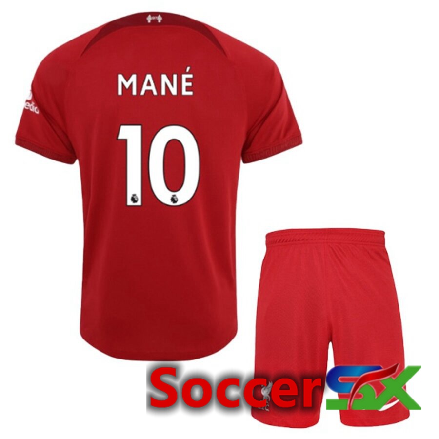 FC Liverpool（MANE 10）Kids Home Jersey 2022/2023