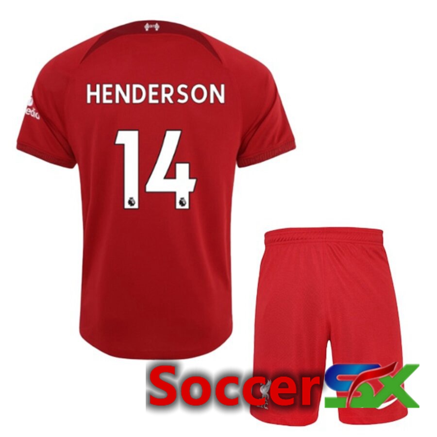 FC Liverpool（HENDERSON 14）Kids Home Jersey 2022/2023