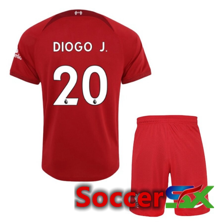 FC Liverpool（DIOGOJ 20）Kids Home Jersey 2022/2023