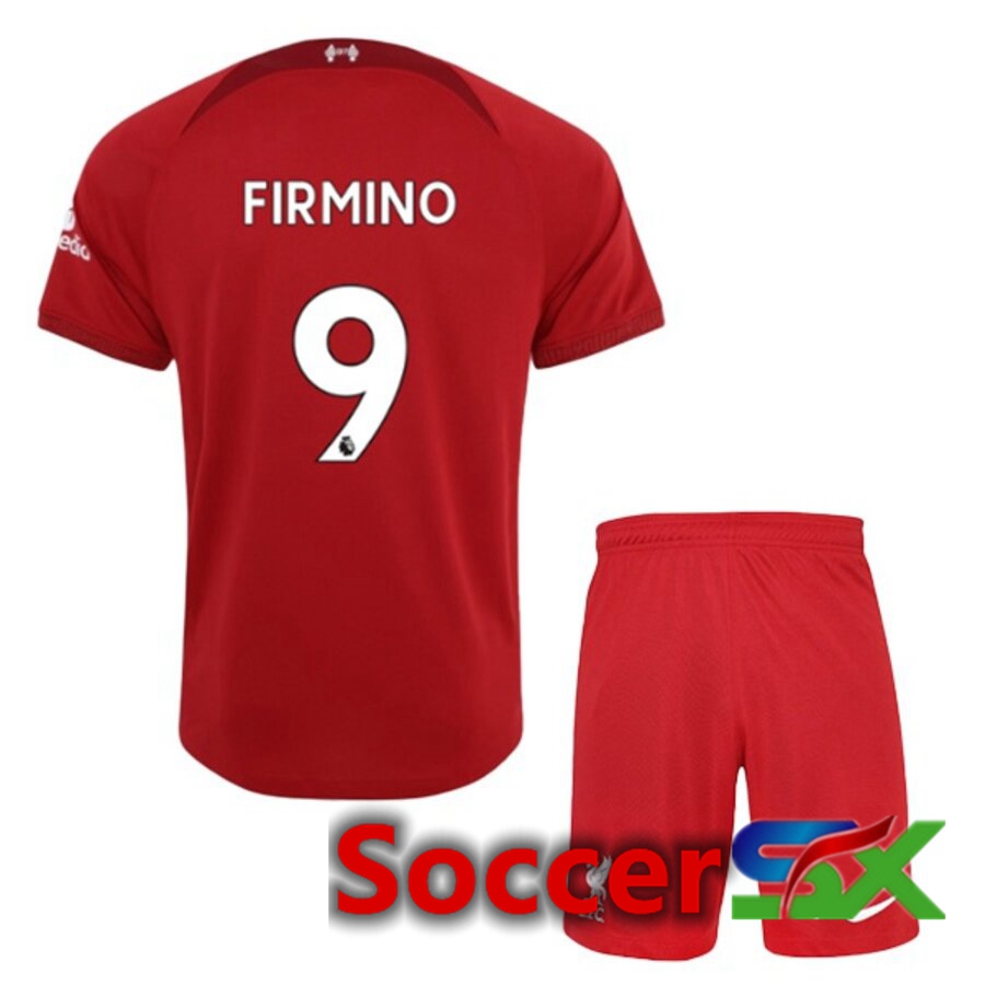FC Liverpool（FIRMINO 9）Kids Home Jersey 2022/2023