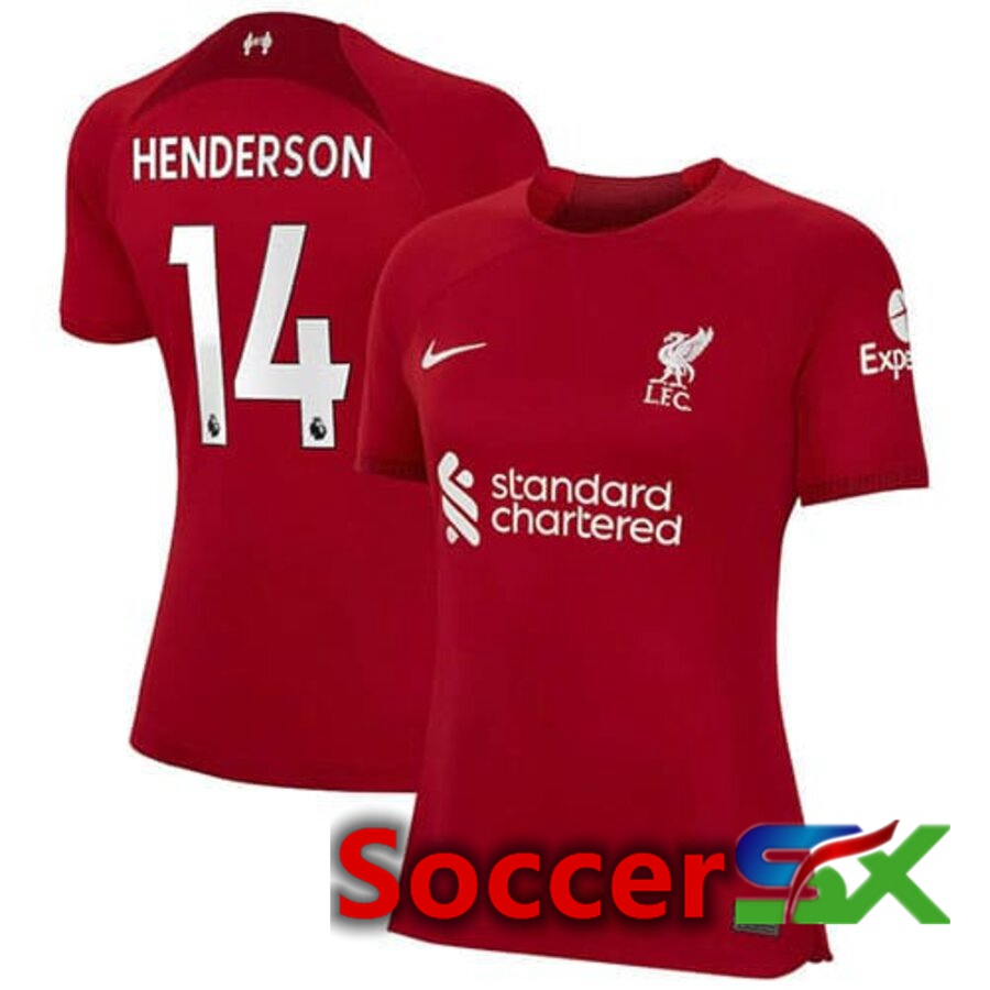 FC Liverpool（HENDERSON 14）Womens Home Jersey 2022/2023
