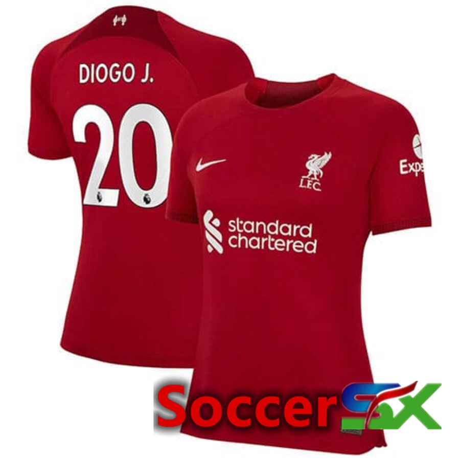 FC Liverpool（DIOGOJ 20）Womens Home Jersey 2022/2023