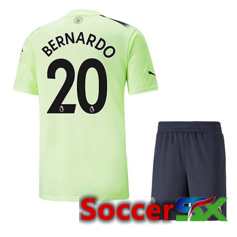 Manchester City（BERNARDO 20）Kids Third Jersey 2022/2023