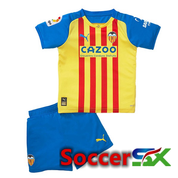 Valencia CF Kids Third Jersey Yellow 2022/2023