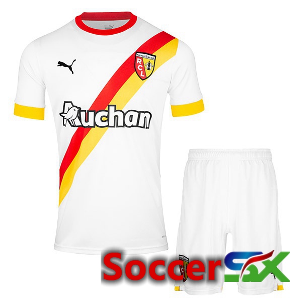 RC Lens Kids Third Jersey White 2022/2023