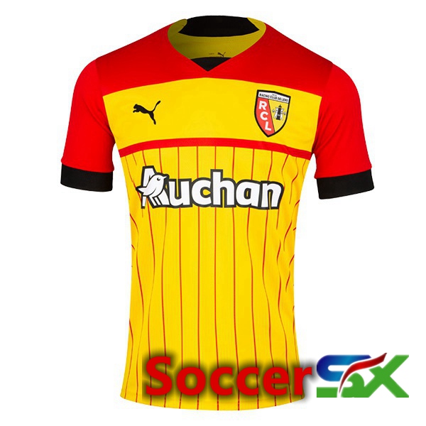 RC Lens Home Jersey Yellow Red 2022 2023