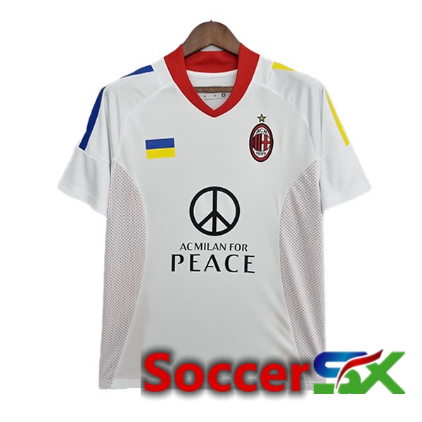 AC Milan Retro Away Jersey Champions League White 2002-2003