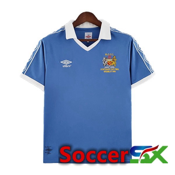 Manchester City Retro Home Jersey Blue 1981-1982