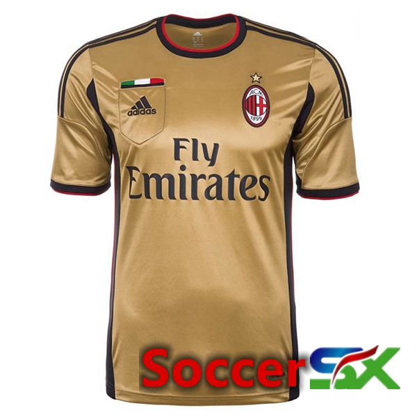 AC Milan Retro Third Jersey Yellow 2013-2014