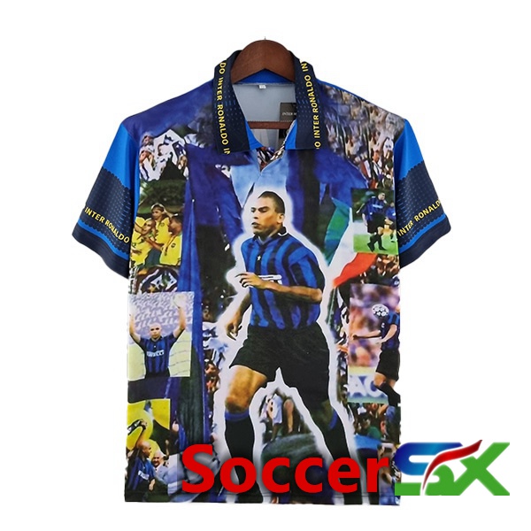 Inter Milan Ronaldo Retro Jersey Blue 1997-1998