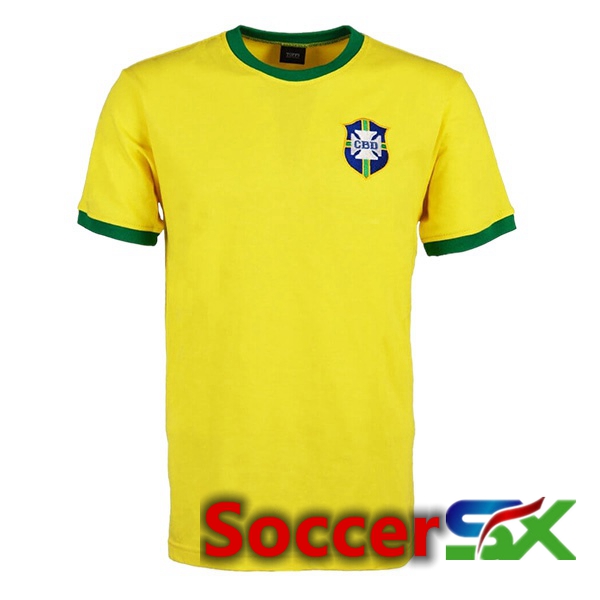 Brazil Retro Home Jersey Yellow 1970