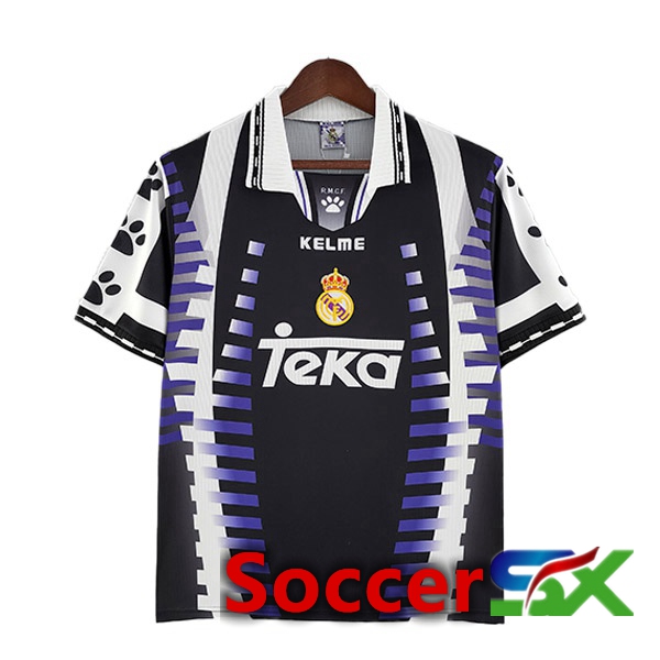 Real Madrid Retro Third Jersey Black 1997-1998