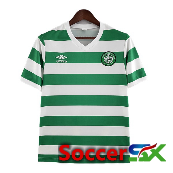Celtic FC Retro Home Jersey Green White 1980-1981