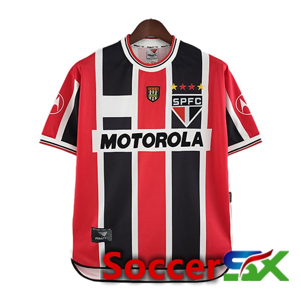 Sao Paulo FC Retro Away Jersey Red 2000