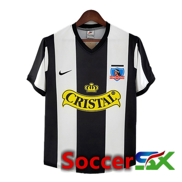 Colo-Colo Retro Third Jersey Black White 1993