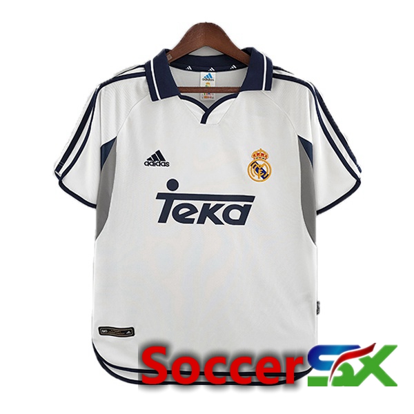Real Madrid Retro Home Jersey White 2000-2001