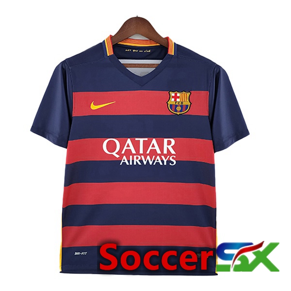 FC Barcelona Retro Home Jersey Blue Red 2015-2016