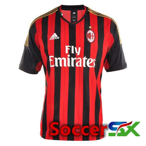 AC Milan Retro Home Jersey Red 2013-2014