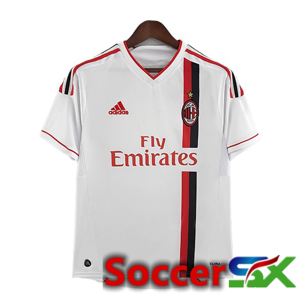 AC Milan Retro Away Jersey White 2011-2012