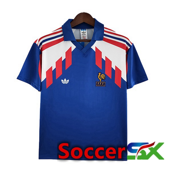 France Retro Home Jersey Blue 1988-1990