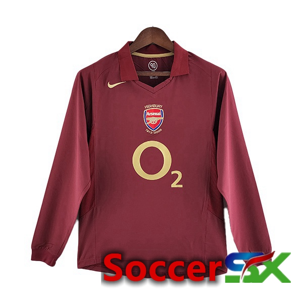 Arsenal Retro Home Jersey Long Sleeve Brown 2005-2006