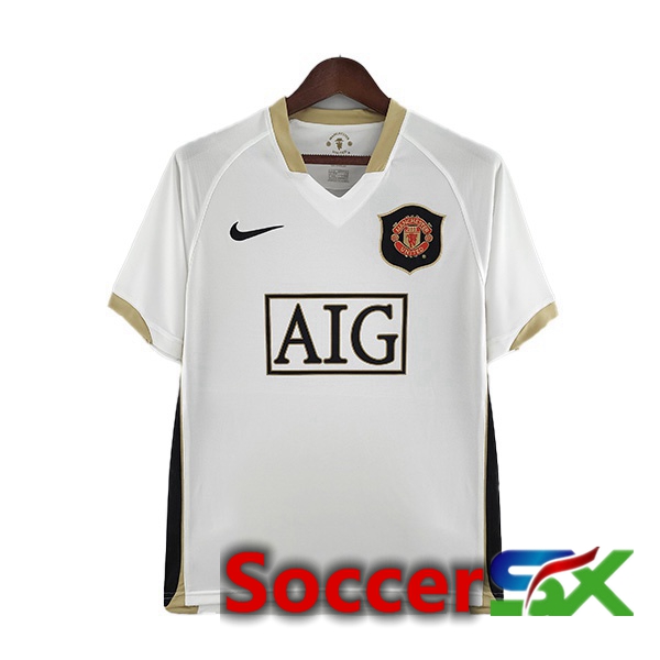 Manchester United Retro Away Jersey White 2006-2007