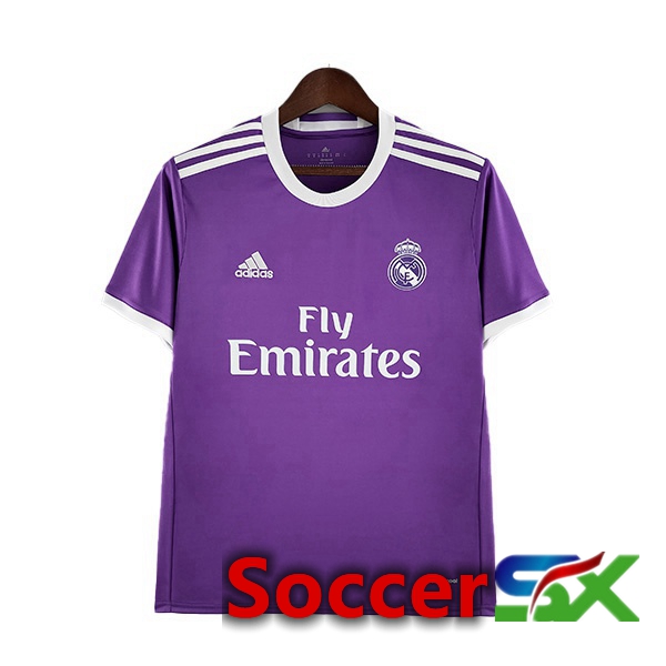 Real Madrid Retro Away Jersey Purple 2017-2018
