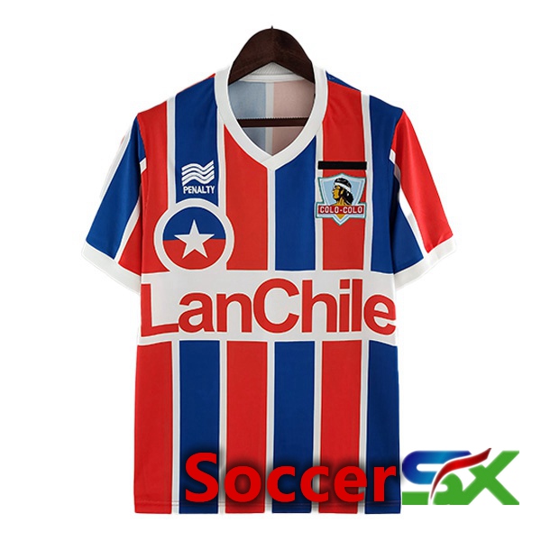 Colo-Colo Retro Away Jersey Blue Red 1986