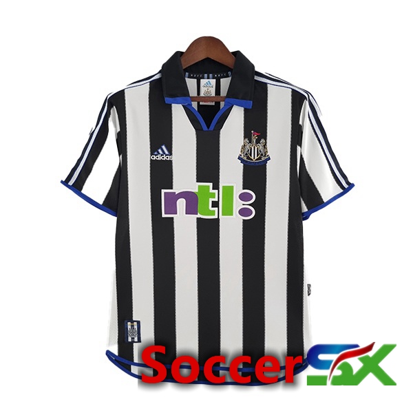 Newcastle United Retro Home Jersey Black White 2000-2001