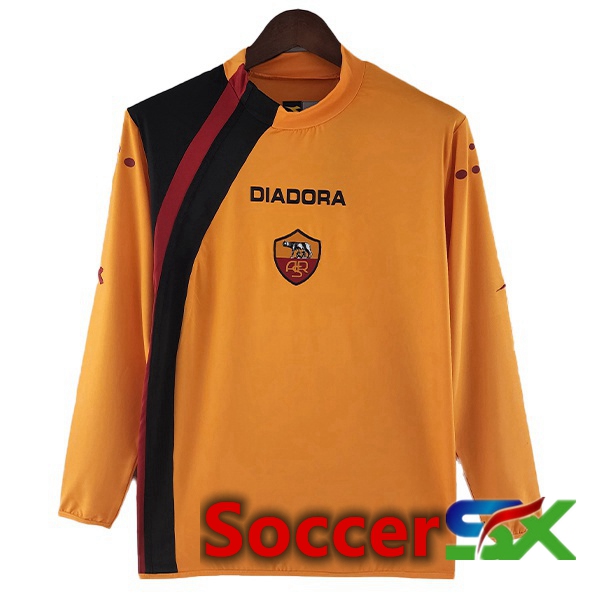 AS Roma Retro Home Jersey Long Sleeve Orange 2005-2006