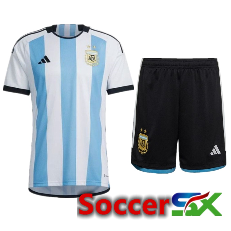 Argentina Home Jersey + Shorts World Cup 2022