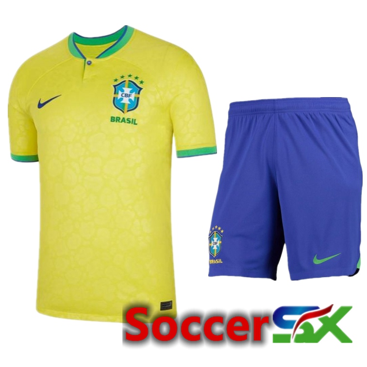 Brazil Home Jersey + Shorts 2023/2023