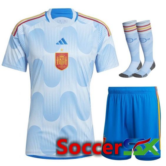 Spain Away Jersey (Shorts + Sock) World Cup 2022