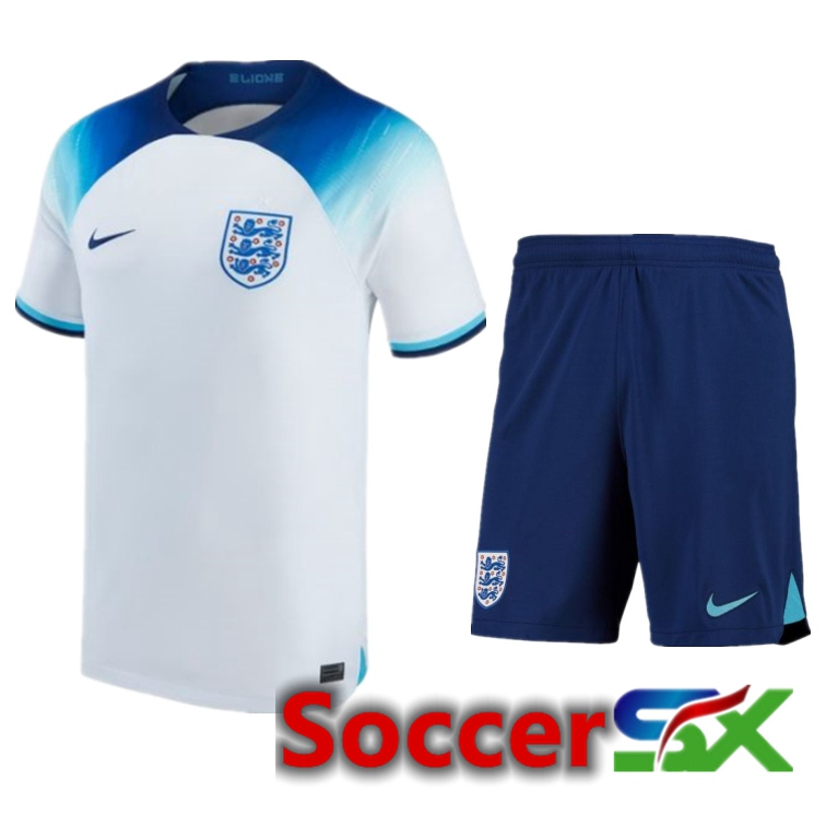 England Home Jersey + Shorts World Cup 2022